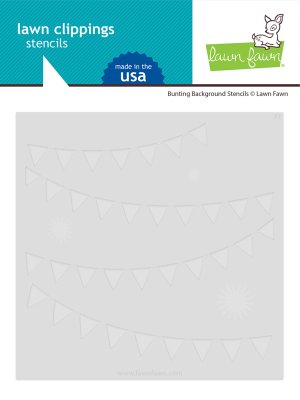 Lawn Fawn Stencils - Bunting background