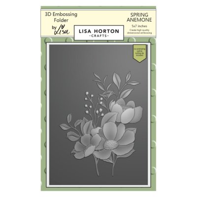 Lisa Horton Embossing Folder - Spring Anemone