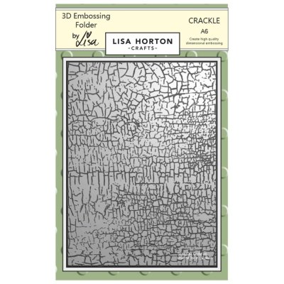 Lisa Horton Embossing Folder A6 - Crackle
