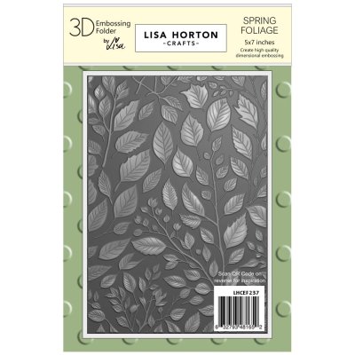 Lisa Horton Embossing Folder 5x7 inch - Spring Foliage