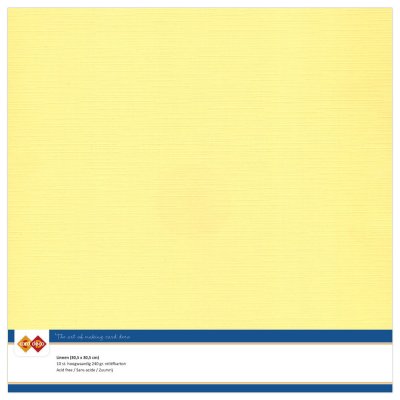 Card Deco Cardstock Linen 10 pack 12x12 - Yellow