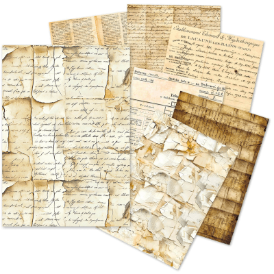 Ciao Bella Tissue Paper Set  Vintage Manuscript