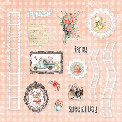 Asuka Studio Ephemera Clear Die-Cuts - Beary Sweet 