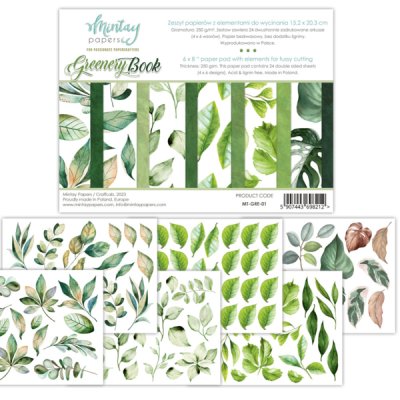Mintay Papers 6x8 Cutting Book - Greenery