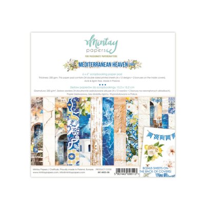 Mintay Papers 6x6 Paper Set - Mediterrannean Heaven