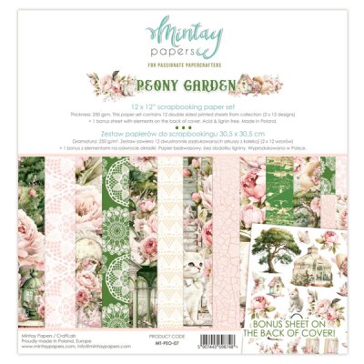 Mintay Papers 12x12 Paper Set - Peony Garden