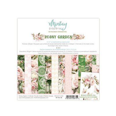 Mintay Papers 6x6 Paper Pad - Peony Garden