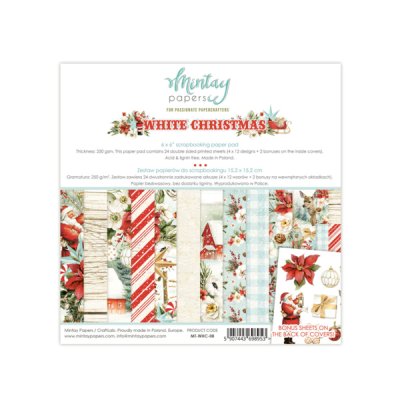 Mintay Papers 6x6 Paper Pad - White Christmas