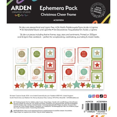 Arden Creative Frame Ephemera Pack - Christmas Cheer