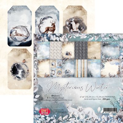 Craft & You 6x6 Paperset - Mysterious Winter