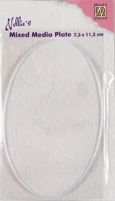 Nellies Choice Gelplate oval 7.3x11.3cm
