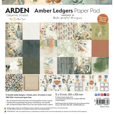 Arden Creative 12x12 Paper Pad - Amber Ledgers