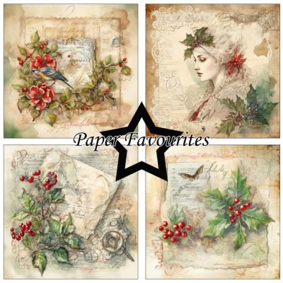 Paper Favourites 6x6 Paper Pack - Vintage Holly