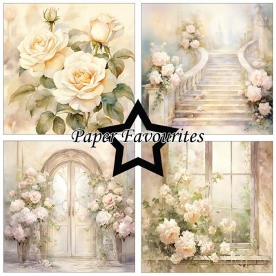 Paper Favourites 6x6 Paper Set - Shabby Chic Roses