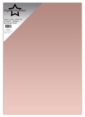 Paper Favourites Mirror Card Mat - Burnished Rose 
