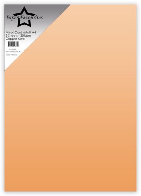  Paper Favourites Mirror Card Mat - Copper Mine