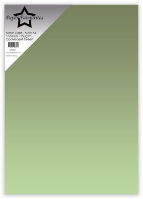  Paper Favourites Mirror Card Mat - Opalescent Green