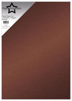 Paper Favourites Pearl Paper 140gsm - Bronze