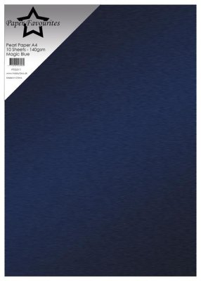  Paper Favourites Pearl Paper - Magic Blue