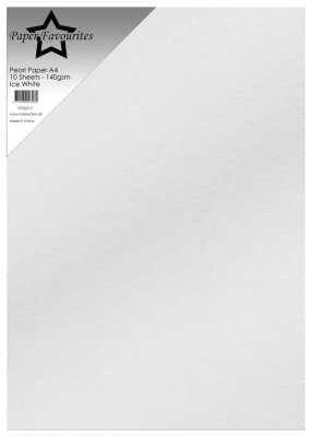  Paper Favourites Pearl Paper - Ice White