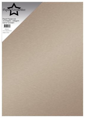 Paper Favourites Pearl paper - Sand Golden