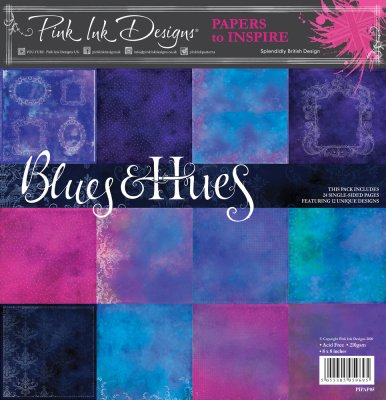 Pink Ink Designs Paper Pack 8x8x - Blues & Hues