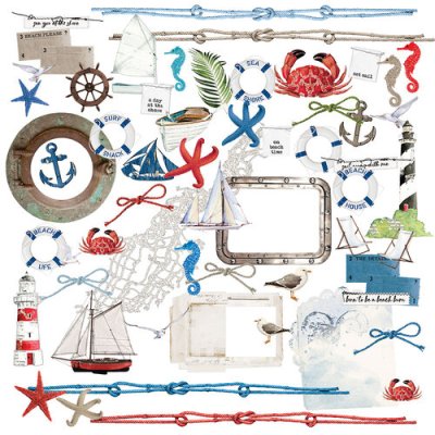 49 And Market Laser Cut Outs - By Sea, Summer Porch