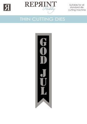Dies God jul tag med bakgrund