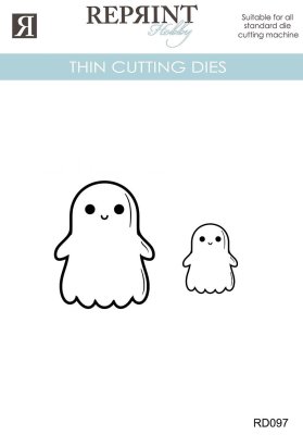Reprint Dies - Enchanted Halloween Spöke 2 pcs