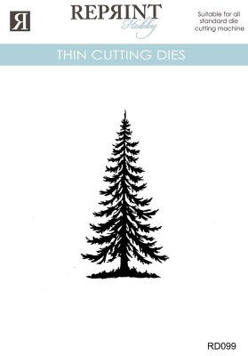 Reprint Dies - Cozy Christmas Liten Gran