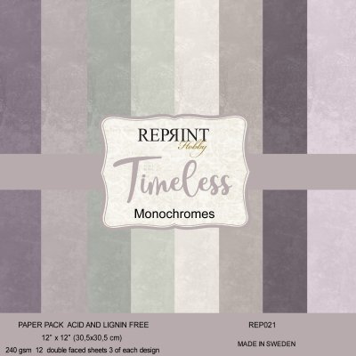 Reprint 12x12 Paperpack - Timeless Monochromes 