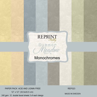 Reprint 12x12 Paperpack - Summer Meadow Monochromes 