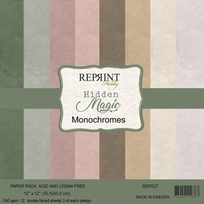 Reprints 12x12 Paperpack - Hidden Magic Monochromes