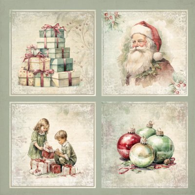 Reprint 12x12 Collection Cards - Christmas Time