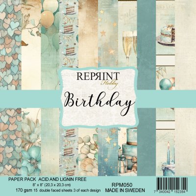 Reprint 8x8 Paperpack - Birthday