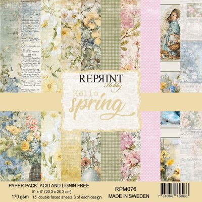 Reprint 8x8 Paper Pack - Hello Spring Collection