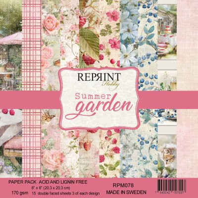 Reprint 8x8 Paper Pack - Summer Garden