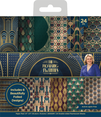 Crafters Companion Paper pad 6x6 - The Roaring Twenties