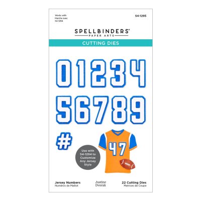 Spellbinders Dies - Jersey Numbers Set