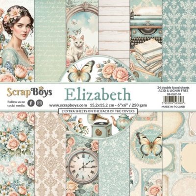ScrapBoys 6x6 Paper Pad - Elizabeth 