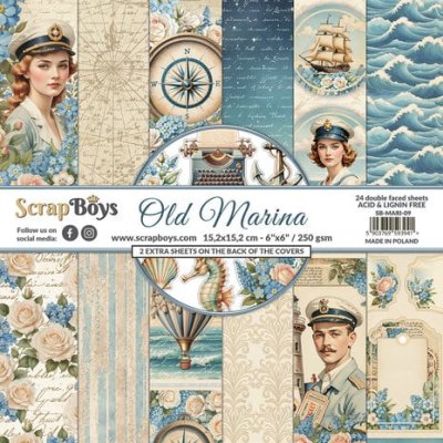 ScrapBoys 6x6 Paper Pad - Old Marina