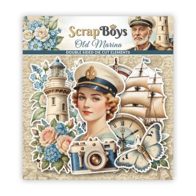 ScrapBoys Double Sided Die Cut Elements - Old Marina