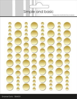 Simple and Basic Enamel Dots - Metallic Pale Gold 