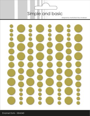 Simple and Basic Enamel Dots - Olive