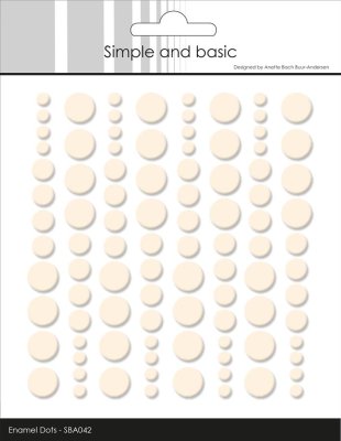 Simple and Basic Enamel Dots - Nougat 