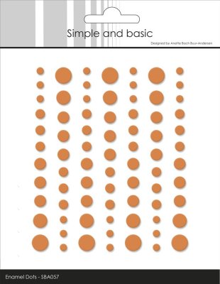 Simple and Basic Matte Enamel Dots - Mandarine