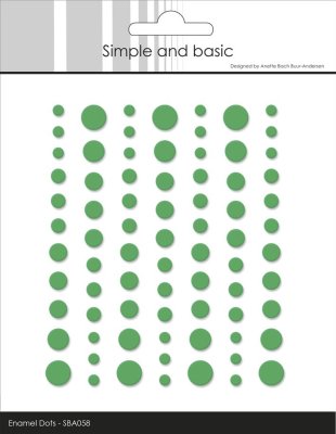 Simple and Basic Matte Enamel Dots - Grass