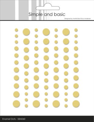 Simple and Basic Matte Enamel Dots - Buttercup 