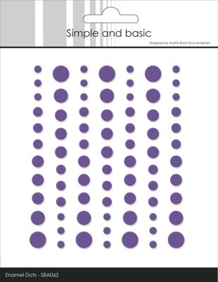 Simple and Basic Matte Enamel Dots - Purple