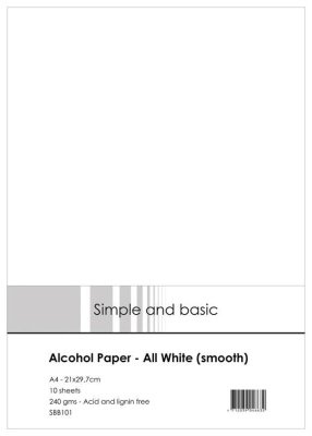 Alcohol Paper - All White